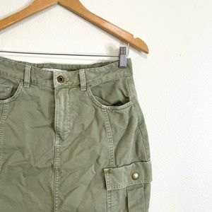 Zara High Waisted Cargo Skirt, Size M